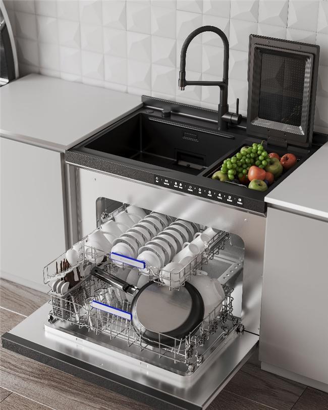 火星人洗碗机为厨房家务减负AG真人平台一站式清洁餐具(图2)